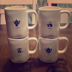 Rae Dunn set of Four Mugs